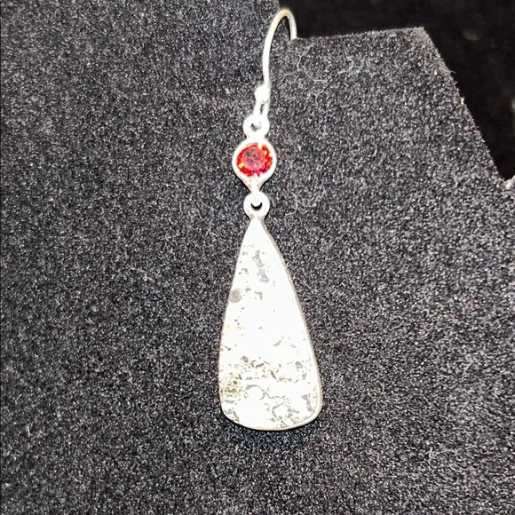 Leopard skin jasper earrings 925 - Picture 5 of 7